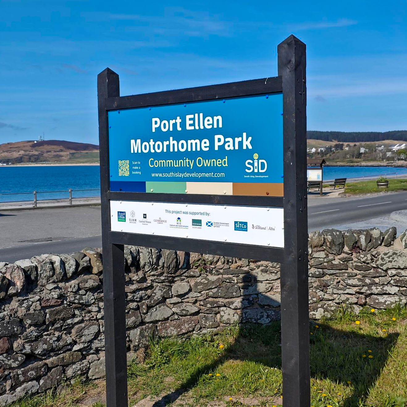 Photograph of Port Ellen Motorhome Park.