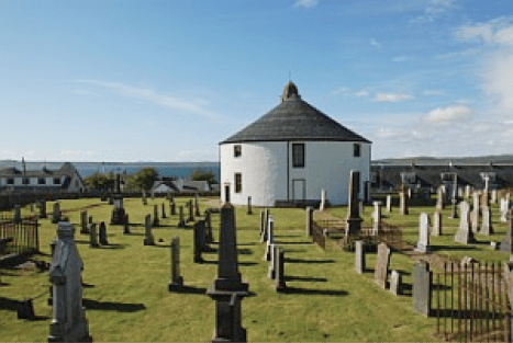 A photo of Bowmore Round Church.